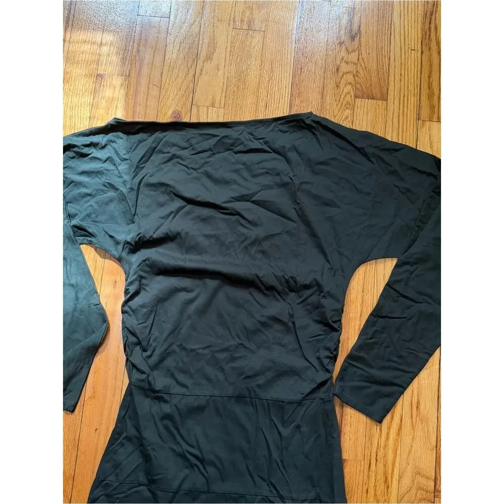 Modern Citizen Dark Green Long Sleeve High Neck Slit Maxi Dress Size Medium